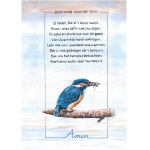 Bedezang voor het het eten, Miniposter A4 (per 6)